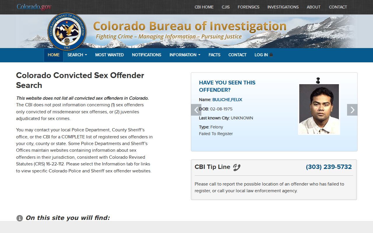 San Juan County sex offender registry search form and map